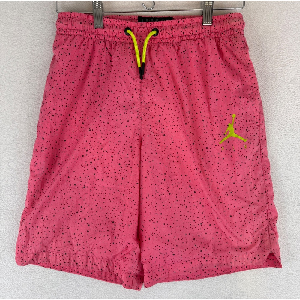Jordan Shorts Girls Large Pink Speckled Jumpman Athletic Basketball 633731217616